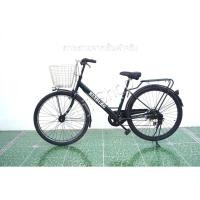 ราคา จักรยานแม่บ้านล้อโต ญี่ปุ่น - ล้อ 26x1.95 - เกียร์ 6 สปีด - ไฟหน้าอัตโนมัติ - Rexburg - สีเขียว [จักรยานมือสอง] (43267506282)