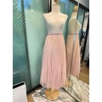 ราคา กระโปรงผ้ามุ้ง ฟรุ้งฟริ้ง สีชมพู เอวยางยืด (24303240706)