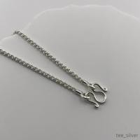 ราคา สร้อยคอเงินเเท้ 92.5%ลายห่วงคู่ (16377930875)