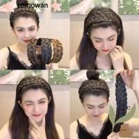 ราคา COMOWAN วิกผม Braid ที่คาดผม Fishbone ถักเปียกว้างผม Hoop (48350655874)