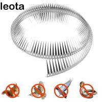 ราคา LEOTA สแตนเลสสตีลนก Spikes, 0.5/1m ยืดหยุ่นกระรอก Deterrent, Bird Drive Away Bendable กันน้ํา Rust-proof Anti Pigeon Spikes หลังคา (40673160846)