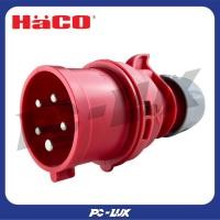 ราคา HACO ปลั๊กตัวผู้ 5P 16A 400V รุ่น 015-6V สีแดง (29439466316)