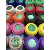 ราคา ด้ายมุกมันเบอร์8venusสำหรับการเย็บปักถักร้อยเส้นไหมเงามีความสวยงามจำนวน1กล่องมี 10ม้วน (28223050379)