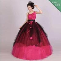 ราคา (*สนใจเช่าชุดทางแชทค่ะ*) ชุดแฟนซียาวสีชมพูhot pink ไหล่เดียว (27754307625)