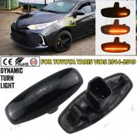 ราคา XM 2PCS Dynamic LED Side Marker ไฟเลี้ยว Fender สําหรับ Toyota Yaris Vios 2014 2016 2017 2018 2019 (26786691225)