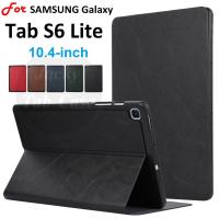 ราคา สําหรับ SAMSUNG Galaxy Tab S6 Lite 10.4 นิ้ว S6Lite Edition SM-P619 P613 SM-P615 SM-P610 SM-P620 SM-P625 SM-P627 2024 Wi-Fi LTE Shell แฟชั่นธุรกิจ PU หนังกรณีพลิก (26970444507)