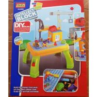 ราคา โต๊ะตัวต่อ เลโก้ เครน ก่อสร้าง ตัวต่อ เลโก้จีน ดูโป ดูโปร โต๊ะเด็ก เขียนหนังสือ บล็อก บล็อค (1465352046)