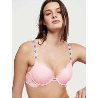 ราคา (ของแท้) Victoria Secret auth pushup bra 34B พร้อมสาย rhinestone (24325211304)