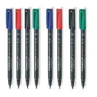 ราคา ปากกาเขียนแผ่นใส ปากกาเขียนแผ่นซีดี ปากกามาร์คเกอร์ แบบลบไม่ได้ Staedtler ขนาด S-0.4 / F-0.6 / M-1.0 [S24] (28355290937)