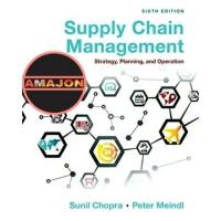 ราคา SUPPLY CHAIN MANAGEMENT 6 EDITION BY CHOPRA (45201292115)