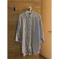 ราคา เดรสเชิ๊ต zara ลายทางขาวน้ำเงิน ทรง oversized เก๋ สวยสภาพดี เจ้าของขายเองค่ะ (41360275259)