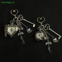 ราคา Monnygo แฟชั่น Hollow Heart นาฬิกาพกพวงกุญแจออกแบบ Steampunk นาฬิกา Vintage สร้อยคอจี้เครื่องประดับนาฬิกาคู่ของขวัญ TH (49051108963)