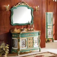 ราคา ♀☂☒ตู้ห้องน้ำตั้งพื้นโบราณยุโรปทาสีเคาน์เตอร์หินอ่อนห้องน้ำอ่างล้างหน้าตู้รวมตู้อ่างล้างหน้า (19193455683)