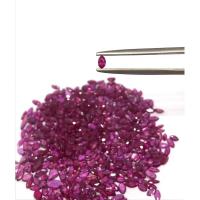 ราคา A042 - มาคี 2*4 มิล พลอยทับทิมพม่าแท้ พลอยสวย เหลี่ยมสวย ไฟดี ราคากะรัตละ 800 บาท (8755657219)