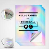 ราคา 10 Sheets A4 Printable Vinyl Sticker Paper Matte Self-Adhesive Copy Paper Waterproof for Inkjet Printer DIY Decals Gift (25524927061)