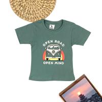 ราคา KATUN HIJAU Bronkis Junior Boys เสื้อยืด Mint Green Open Road Open Mind Motif อายุ 1 เดือน - 6 ปี Combed Cotton 24s (29533310746)