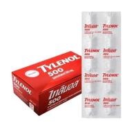 ราคา -ยกกล่อง-Tylenol 500mg ไทลินอล แผง 20แผง แผลละ10เม็ด (29823542189)