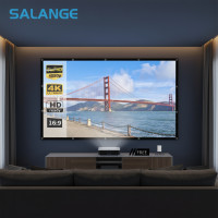 ราคา SALANGE หน้าจอโปรเจคเตอร์ป้องกันแสงรบกวนสีเทาอัตราส่วน 16:9 ขนาด 84-150 พร้อมขอบสีดําและช่องติดตั้งสําหรับโฮมเธียเตอร์ (46701007400)