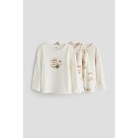 ราคา H&M(เอชแอนด์เอ็ม) เด็กผู้หญิง เสื้อแขนยาวผ้ายืดแพ็ค 3 ชิ้น 1171305_2 (29724333847)