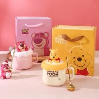 ราคา แก้วเซรามิคหมีพูห์ สกปรก | Pooh BearLotso Premium 3D Lid Glass Cup (28837627741)