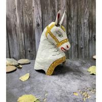 ราคา Titanium หัวโขน เปเปอร์มาเช่ ม้าสีหมอก หัวม้า (42752211164)