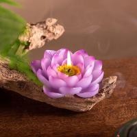 ราคา Temple Buddha Hall Offering Lamp Living Room Lotus Candle Realistic Lotus Candle Offering Buddha Lamp (28032545793)
