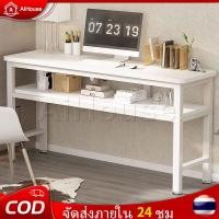 ราคา AiHouse โต๊ะทํางาน2ชั้น มีลิ้นชัก160/140/120CM ห้องนอน สีขาว โต๊ะทำงานไม้ ขาเหล็กเกรดพรีเมียม ติดตั้งง่า สไตล์ยุโรป DESK (44371326964)