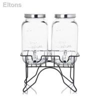 ราคา คุณภาพสูง△โถจ่ายน้ำ โถจ่ายน้ำหวาน โถน้ำหวาน โหลจ่ายน้ำ โหลน้ำหวาน พร้อมฐานตั้ง ขนาด 3.5ลิตร โถน้ำ (1 ชุดมี2ใบ)โถจ่าย (12610118268)