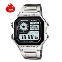 ราคา Casio นาฬิกาข้อมือผู้ชาย สายแสตนเลส รุ่น AE-1200WHD-1AV (สีเงิน) (1656019611)