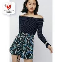 ราคา รัก, Bonito - กางเกงขาสั้น Sash Paperbag พิมพ์ลาย (29220543083)