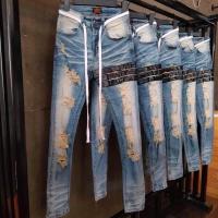 ราคา กางเกงยีนแฟชั่นชายขาเดฟ7stone(ของแท้) (9563766217)