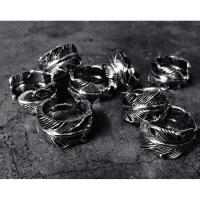 ราคา แหวนขนนกฟรีไซส์ แหวนเงินแท้ 925K (3878897419)