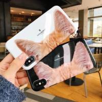 ราคา หูแมวสีขาว หูแมวสีดำ iPhone 6/6s/6+/6s+/7/7+/8/8+/X เคส tpu นิ่ม คลุมรอบเครื่อง (1006799569)