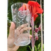 ราคา แก้วน้ำลายท้องทะเล ทรงสูง ขนาดปากแก้วกว้าง 9 ซม. สูง 15.5 ซม. (13411308353)