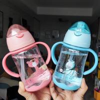 ราคา 【ซื้อหนึ่งแถมหนึ่ง】ขวดหัดดื่ม แก้วหัดดื่ม กันกระแทก ลายการ์ตูน น่ารัก ขนาด 250 ml (9810928202)