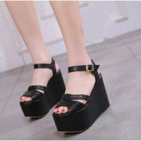 ราคา รองเท้าส้นเตารีด รองเท้าส้นตึก สูง4.5นิ้ว (2735700945)