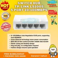 ราคา SWITCH HUB TP-LINK TL-LS1005 5 PORT 10/100Mbps DESKTOP SWITCH (23631813824)
