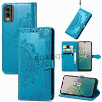 ราคา Nokia C32 กรณีลายนูนหนัง PU กระเป๋าสตางค์ฝาครอบโทรศัพท์ Nokia C32 C31 C35 C12 NokiaC32 กรณี (42916343373)