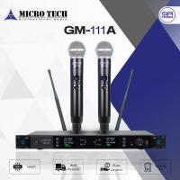 ราคา MICROTECH GM-111A ไมโครโฟนไร้สาย UHF ไมค์ลอยถือคู่ Wireless Microphone ปรับความถี่ได้ มี กล่องเก็บไมค์ GM111A (12855256171)