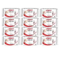 ราคา Pigeon Baby wipes chamomile พีเจนท์ เบบี้ไวพส์ สูตรคาโมมายล์ 82 ชิ้น (เซต12 ห่อ) (8072955621)