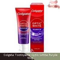 ราคา Colgate Toothpaste Optic White Purple 100g คอลเกต ยาสีฟัน อ๊อพติค ไวท์ เพอร์เพิล 100กรัม (29115454762)