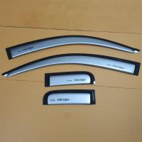 ราคา คิ้วกันสาด กันสาด คิ้วประตูรถยนต์ TRITON สีบรอนซ์ รุ่นแคป ใส่ปี 2005 - 2014 (24762927379)