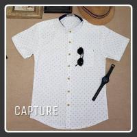 ราคา เสื้อเชิ้ตแขนสั้น คอจีน ผ้า Oxford ลายสมอเรือ สีขาว มีไซส์ถึง 4XL (2878952149)