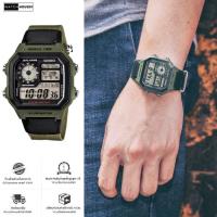 ราคา นาฬิกาชาย รุ่น AE-1200WHB-3B CASIO Standard สายเรซิ่น ของแท้100%ประกัน1ปี AE1200 AE1200WH AE1200WH-1 (18374663650)