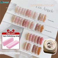 ราคา [ของขวัญฟรี] สีชมพู Rose Milky White Nude Color Series ยาทาเล็บเคลือบกึ่งถาวร UV LED ใสและโปร่งใส heby1 (29840147355)