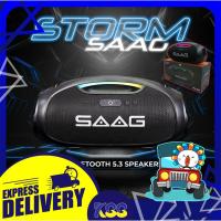 ราคา ลำโพงบลูทูธ SAAG STORM ES244A PORTABLE SPEAKER BLUETOOTH V5.3 เบสแน่น นุ่ม ลึก ของแท้ รับประกัน 1 ปี (22252442537)