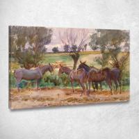 ราคา Mules John Singer Sargent, jss201 ภาพพิมพ์บนผ้าใบแคนวาส (29678275396)