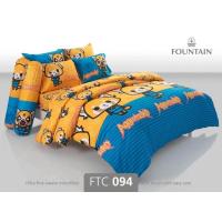 ราคา FOUNTAIN ผ้านวมพร้อม ผ้าปู 5ฟุต 6ฟุต 3.5ฟุต ฟาวเท่น ลายมินเนียน MINIONS ร้านแคทลียา FTC 094 (1265956096)