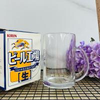 ราคา แก้วเบียร์มีหูจับ คิริน Kirin ผิวเรียบไม่มีลาย ขนาดใหญ่ 400ml มือสอง จากญี่ปุ่น (25785323413)