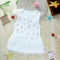 ราคา มินิเดรสเด็ก สีขาว แขนลูกไม้ (50381184)